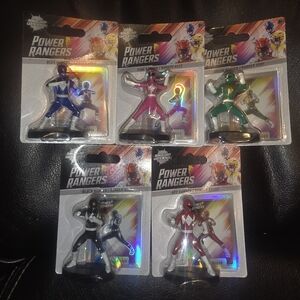5 BRAND NEW POWER RANGERS BOUUS CARD Micro Collection WAVE 2